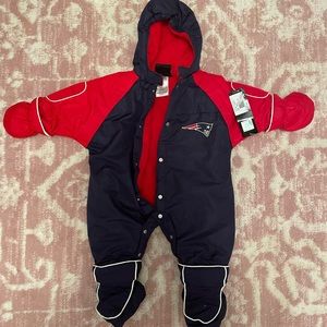 NWT Patriots Baby Snowsuit